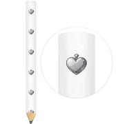Azeeda 3 x 'Pixel Style Heart-Shaped Pendant' Carpenter's Pencils (LP00044118)