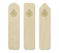 Azeeda 3 x 'Queen Elizabeth II Emblem' Birch Bookmarks (BK00026425)