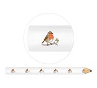 Azeeda 3 x 'Robin Red Breast on Branch' Carpenter's Pencils (LP00043793)