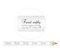 Azeeda 3 x 'Tread Softly Because You Tread On My Dreams' Carpenter's Pencils (LP00046004)