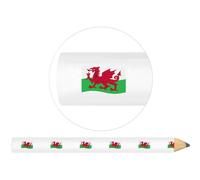 Azeeda 3 x 'Waving Welsh Flag' Carpenters Pencils (LP00028924)