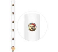 Azeeda 3 x 'Welsh Corgi Wearing Santa Hat' Carpenter's Pencils (LP00041301)