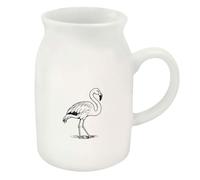 Azeeda 300ml 'Flamingo Walking Through Water' Ceramic Milk Jug (MJ00021907)