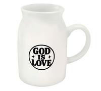 Azeeda 300ml 'God is Love' Ceramic Milk Jug (MJ00020852)