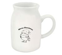 Azeeda 300ml 'Merry Christmas Cute Robin' Ceramic Milk Jug (MJ00021345)