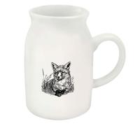 Azeeda 300ml 'Vintage Fox Portrait' Ceramic Milk Jug (MJ00020751)