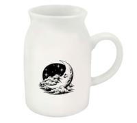 Azeeda 300ml 'Vintage Moon & Stars' Ceramic Milk Jug (MJ00023498)