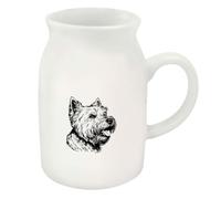 Azeeda 300ml 'Westie Dog Side View' Ceramic Milk Jug (MJ00023330)