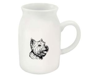 Azeeda 300ml 'Westie Dog Side View' Ceramic Milk Jug (MJ00023330)