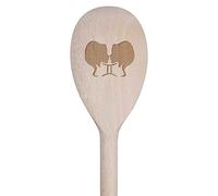 Azeeda 30cm 'Gemini The Twins' Wooden Cooking Spoon (SO00018997)