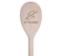 Azeeda 30cm 'Hit The Mark Bow and Arrow Archery' Wooden Cooking Spoon (SO00027238)