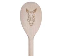 Azeeda 30cm 'Sleepy Donkey' Wooden Cooking Spoon (SO00020910)
