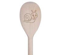 Azeeda 30cm 'Snail Wearing a Tiny Bow Tie' Wooden Cooking Spoon (SO00029660)