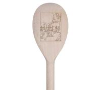 Azeeda 30cm 'The Caretakers' Wooden Cooking Spoon (SO00025028)