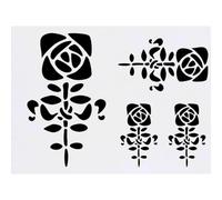 Azeeda 4 x 'Art Nouveau Rose' Temporary Tattoos (TO00104952)