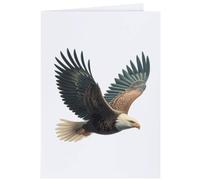 Azeeda 4 x 'Bald Eagle Flying' Gift Tags/Labels (GI00131743)