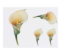 Azeeda 4 x 'Calla Lily Flower' Temporary Tattoos (TO00102514)