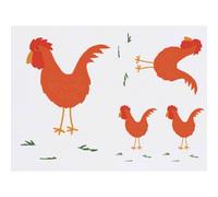 Azeeda 4 x 'Chicken On The Prowl' Temporary Tattoos (TO00105842)