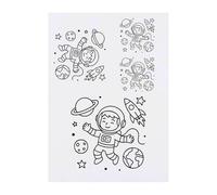 Azeeda 4 x 'Childs Space Dream' Temporary Tattoos - Water Resistant, Skin-Safe, Non-Toxic Transfers, Mixed Sizes (TO00086490)