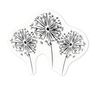 Azeeda 4 x 'Dandelion Clocks' Clear Premium Vinyl Decal Stickers - Waterproof, Durable & Easy to Apply - for Car Bumpers, Windows, Bins & More - Small (50mm) (DC00131300)