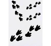 Azeeda 4 x 'Dinosaur Foot Prints' Temporary Tattoos (TO00107802)