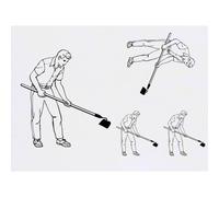 Azeeda 4 x 'Farmer At Work' Temporary Tattoos - Water Resistant, Skin-Safe, Non-Toxic Transfers, Mixed Sizes (TO00098054)