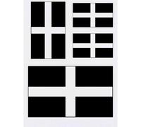 Azeeda 4 x 'Flag Of Cornwall' Temporary Tattoos (TO00046489)