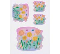 Azeeda 4 x 'Flower Garden' Temporary Tattoos (TO00102896)