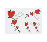 Azeeda 4 x 'Forever We Are Entwined ' Temporary Tattoos - Water Resistant, Skin-Safe, Non-Toxic Transfers, Mixed Sizes (TO00089842)