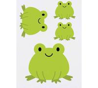 Azeeda 4 x 'Fred the Frog' Temporary Tattoos (TO00099530)