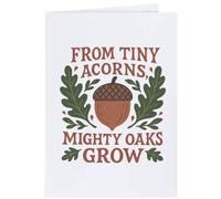 Azeeda 4 x 'from Tiny Acorns Mighty Oaks Grow' Gift Tags/Labels (GI00115112)