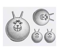 Azeeda 4 x 'Funky Space Hopper' Temporary Tattoos - Water Resistant, Skin-Safe, Non-Toxic Transfers, Mixed Sizes (TO00102180)