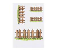 Azeeda 4 x 'Garden Fence' Temporary Tattoos - Water Resistant, Skin-Safe, Non-Toxic Transfers, Mixed Sizes (TO00096680)