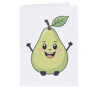 Azeeda 4 x 'Happy Pear' Gift Tags/Labels (GI00141337)