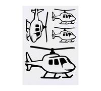 Azeeda 4 x 'Helicopter Flight Vehicle' Temporary Tattoos - Water Resistant, Skin-Safe, Non-Toxic Transfers, Mixed Sizes (TO00090800)