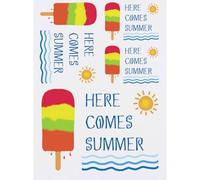 Azeeda 4 x 'Here Comes Summer' Temporary Tattoos (TO00104390)