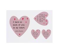 Azeeda 4 x 'I Have So Much Of You In My Heart' Temporary Tattoos - Water Resistant, Skin-Safe, Non-Toxic Transfers, Mixed Sizes (TO00086530)