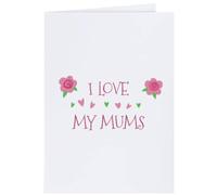Azeeda 4 x 'I Love My Mums' Gift Tags (GI00145777)