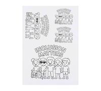 Azeeda 4 x 'Inclusion Matters' Temporary Tattoos - Water Resistant, Skin-Safe, Non-Toxic Transfers, Mixed Sizes (TO00089694)