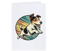 Azeeda 4 x 'Jumping Jack Russell' Gift Tags/Labels (GI00131923)