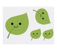 Azeeda 4 x 'Lexi the Leaf' Temporary Tattoos (TO00096084)