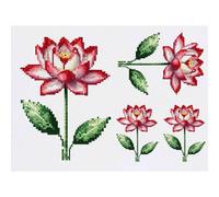 Azeeda 4 x 'Lotus Flower Pixel Art' Temporary Tattoos (TO00097310)