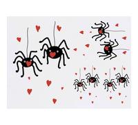 Azeeda 4 x 'Love Comes In Many Forms' Temporary Tattoos - Water Resistant, Skin-Safe, Non-Toxic Transfers, Mixed Sizes (TO00104814)