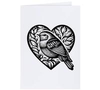 Azeeda 4 x 'Love Robins' Gift Tags/Labels (GI00142864)