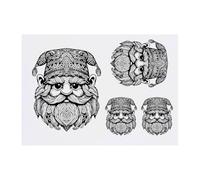 Azeeda 4 x 'Magical Gnome' Temporary Tattoos - Water Resistant, Skin-Safe, Non-Toxic Transfers, Mixed Sizes (TO00093942)