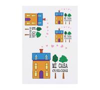 Azeeda 4 x 'Mi Casa Es Su Casa' Temporary Tattoos - Water Resistant, Skin-Safe, Non-Toxic Transfers, Mixed Sizes (TO00095506)