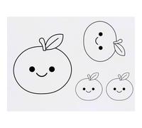 Azeeda 4 x 'Ori the Orange' Temporary Tattoos (TO00096358)