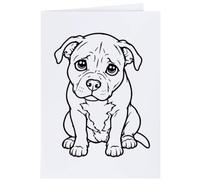 Azeeda 4 x 'Pitt Bull Puppy Eyes' Gift Tags (GI00149677) | Present Labels for Birthdays, Christmas, Weddings and Parties
