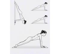 Azeeda 4 x 'Plank Yoga Pose' Temporary Tattoos (TO00099600)