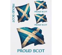 Azeeda 4 x 'Proud Scot Saltire' Temporary Tattoos (TO00106524)